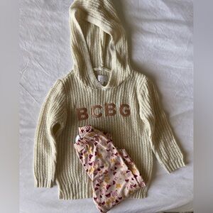 BCBG Set sweater + legging size 12 M